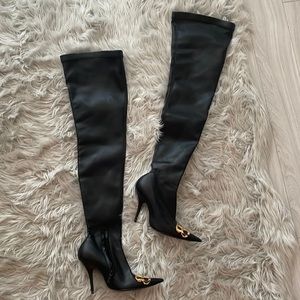 Balenciaga over the knee boots